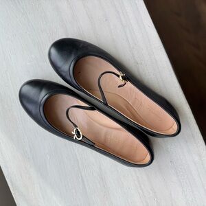 Gianvito Rossi Black Leather Ballet Flats - NEVER WORN - size 6